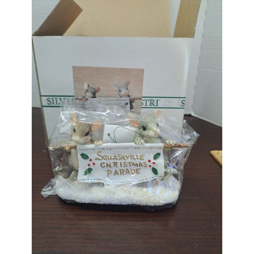 Charming Tails Parade Banner Figurine
